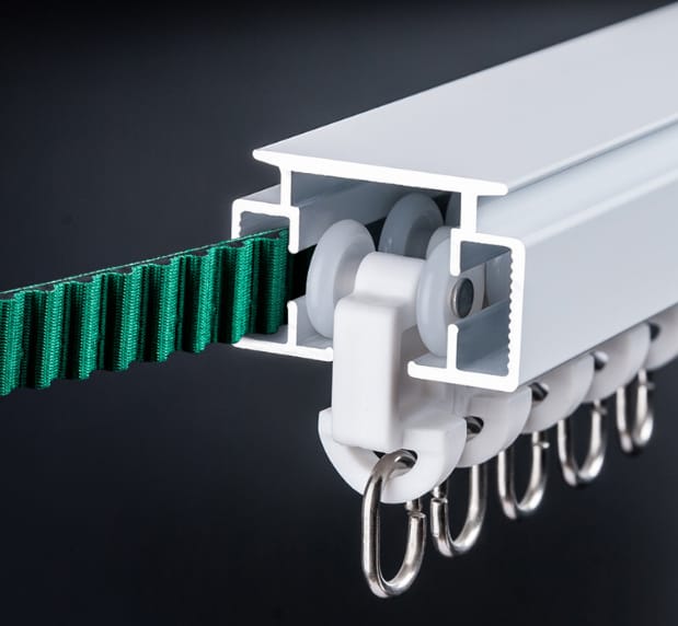 Motorized curtains truck